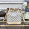 Fake Louis Vuitton Noe Bucket White Grid - top-grade luxury bag dupe