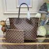 Fake Louis Vuitton Neverfull MM Grid Pink Inside - premium superclone handbag