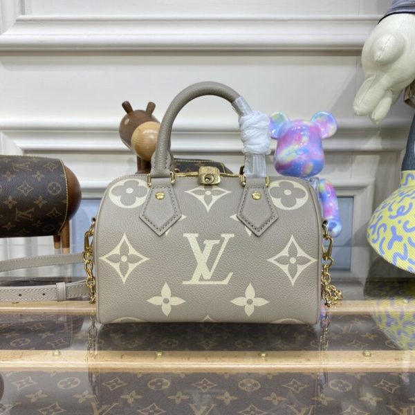 Replica Louis Vuitton Speedy Bandouliere 20 Milk Beige