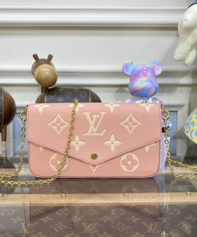 Fake Louis Vuitton Félicie Pochette Pink - premium superclone handbag