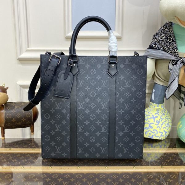 Replica Louis Vuitton Sac Plat M Black - high-end replica designer purse