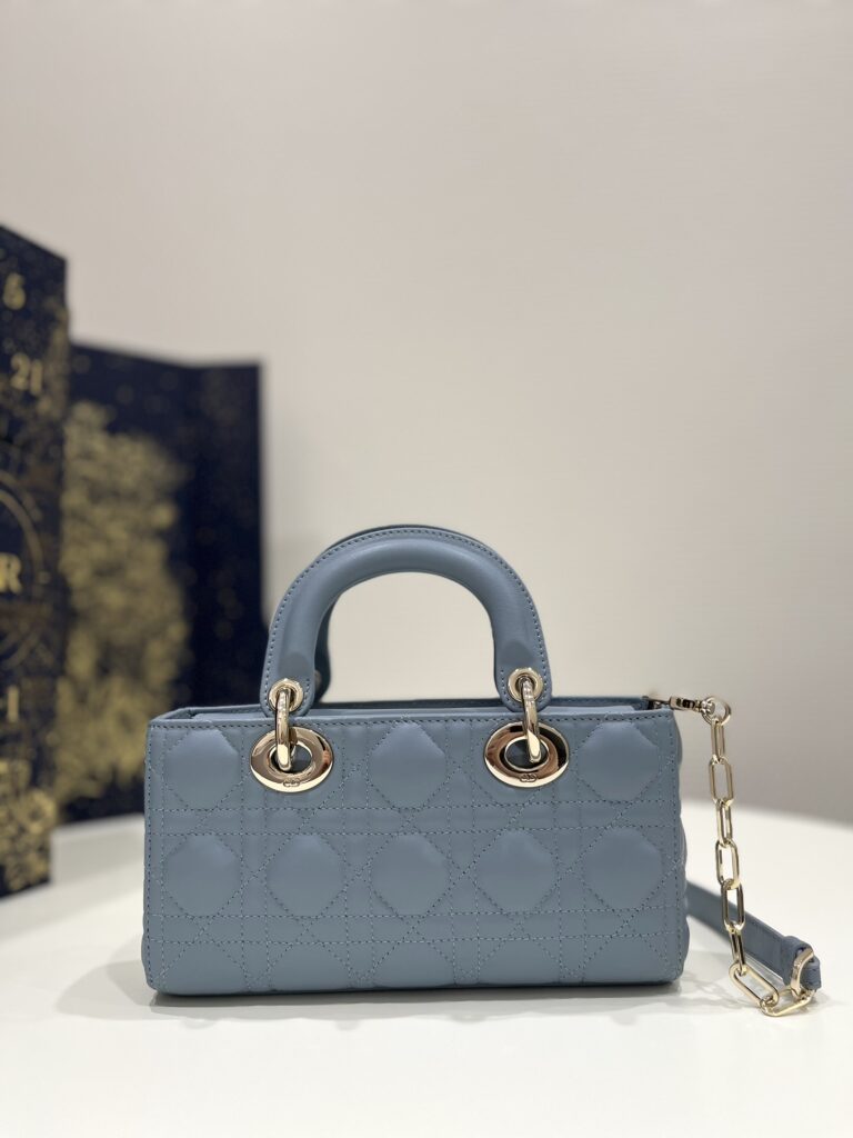 Dior Lady D-Joy Bag  Blue - Image 4