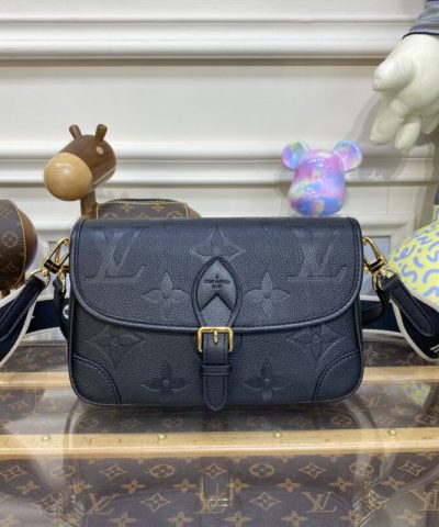 Fake Louis Vuitton Nano Diane Satchel Black - designer handbag clone