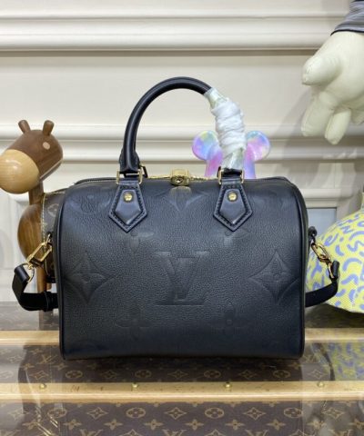 Fake Louis Vuitton Speedy Bandouliere 25 Black - high-quality designer bag dupe