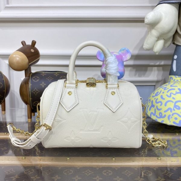 Replica Louis Vuitton Speedy Bandouliere 20 White