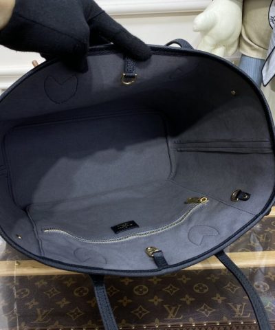 Fake Louis Vuitton Neverfull MM Black Pink - elite factory replica handbag