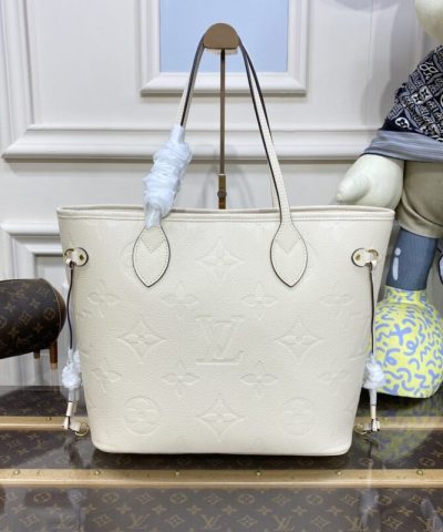 Fake Louis Vuitton Neverfull MM Full Beige - premium superclone handbag