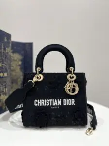 Fake Lady Dior D – Lite Chardons Black - top-grade luxury bag dupe