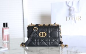 Fake Dior Miss Caro Black - premium superclone handbag