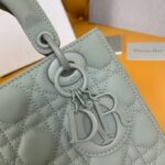 Replica Lady Dior Matte Grey Abc - premium superclone handbag