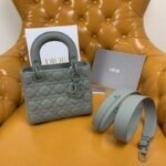 Replica Lady Dior Matte Grey Abc - high-end replica designer purse