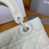 Fake Lady Dior Matte White Abc - best quality fake designer bag