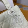 Fake Lady Dior Matte White Abc - ultra-realistic fake purse