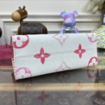 Replica LV Onthego PM Pink&White - 1:1 premium replica handbag