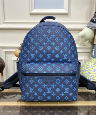 Replica Louis Vuitton Discovery Backpack Light Blue - elite factory replica handbag
