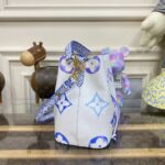 Replica Louis Vuitton Neonoe Bb White – Blue - 1:1 premium replica handbag