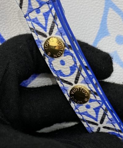 Fake Louis Vuitton Neonoe Bb White – Blue - 1:1 premium replica handbag