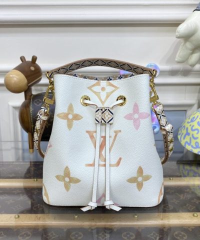 Fake Louis Vuitton Neonoe Bb White Apricot - top-grade luxury bag dupe