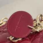 Replica Lady Dior Mini Red Patent