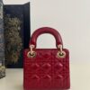 Fake Lady Dior Mini Red Patent - designer handbag clone