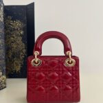Replica Lady Dior Mini Red Patent