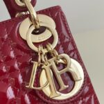 Replica Lady Dior Mini Red Patent - affordable luxury replica bag