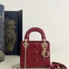 Fake Lady Dior Mini Red Patent - premium superclone handbag