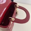 Replica Lady Dior Patent Red - premium superclone handbag