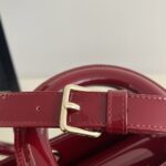 Réplica da bolsa Lady Dior em verniz vermelho - réplica de bolsa de luxo acessível