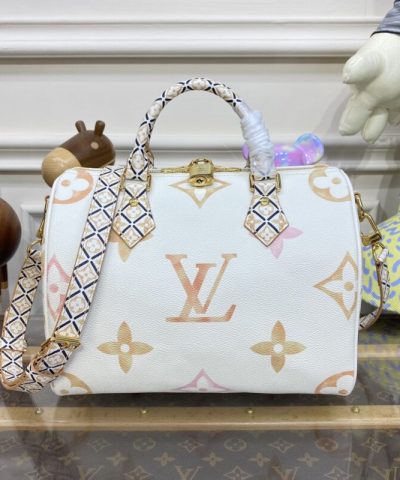 Fake Louis Vuitton Speedy Bandouliere 25 Apricot - best quality fake designer bag