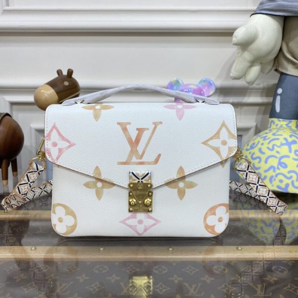 Replica Louis Vuitton Pochette Metis Apricot - premium superclone handbag