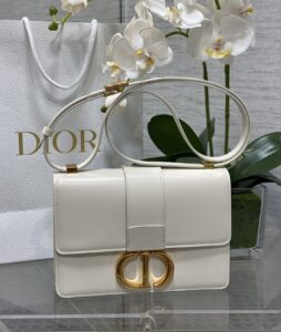 Fake Dior 30 Montaigne White - 1:1 premium replica handbag
