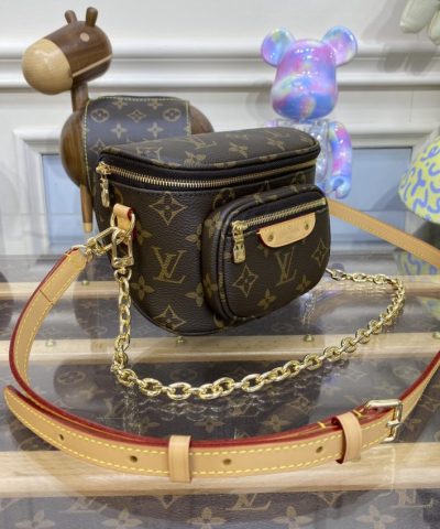 Replica Louis Vuitton Bumbag Mini Brown - 1:1 premium replica handbag