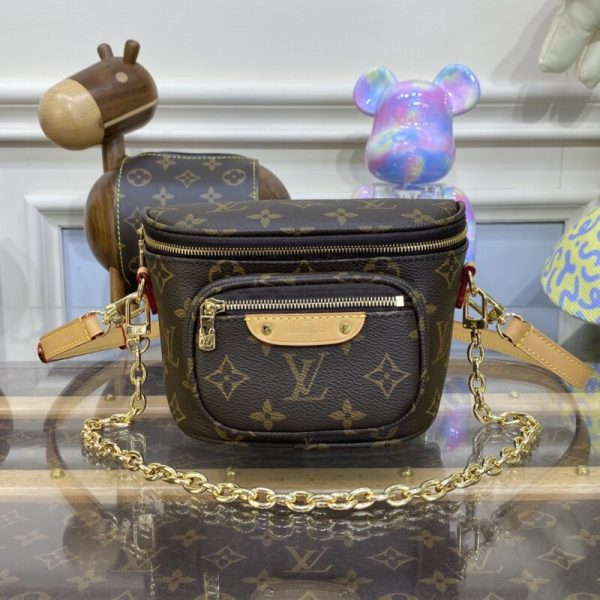 Replica Louis Vuitton Bumbag Mini Brown - 1:1 premium replica handbag