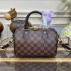 Fake Louis Vuitton Speedy Bandouliere 20 Brown Grid - designer handbag clone