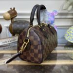 Replica Louis Vuitton Speedy Bandouliere 20 Brown Grid - 1:1 premium replica handbag