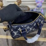 Replica Louis Vuitton Speedy Bandouliere Blue Denim - affordable luxury replica bag