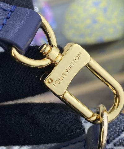 Fake Louis Vuitton Speedy Bandouliere Blue Denim - 1:1 premium replica handbag