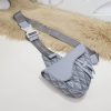 Replica Dior Saddle Bag Diamong Grey - 1:1 premium replica handbag
