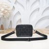 Fake Dior Zipped Pouch Diamond Black - best quality fake designer bag