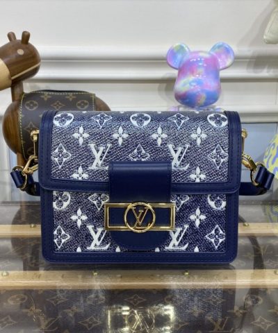 Replica Louis Vuitton Dauphine Mini Blue - affordable designer bags