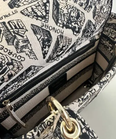 Fake Lady Dior D – Lite Beige Paris - high-end replica designer purse