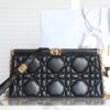 Fake Dior Miss Caro Noire Clutch - affordable luxury replica bag