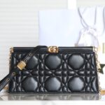 Replica Dior Miss Caro Noire Clutch - affordable luxury replica bag
