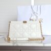 Replica Dior Miss Caro Noire Clutch White - 1:1 premium replica handbag
