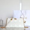 Replica Dior Miss Caro Noire Clutch White - top-grade luxury bag dupe