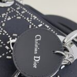 Replica Lady Dior Mini Satin Black - high-end replica designer purse