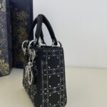 Replica Lady Dior Mini Satin Black - top-grade luxury bag dupe