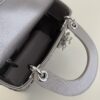 Fake Lady Dior Mini Satin Grey - best quality fake designer bag