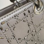 Replica Lady Dior Mini Satin Grey